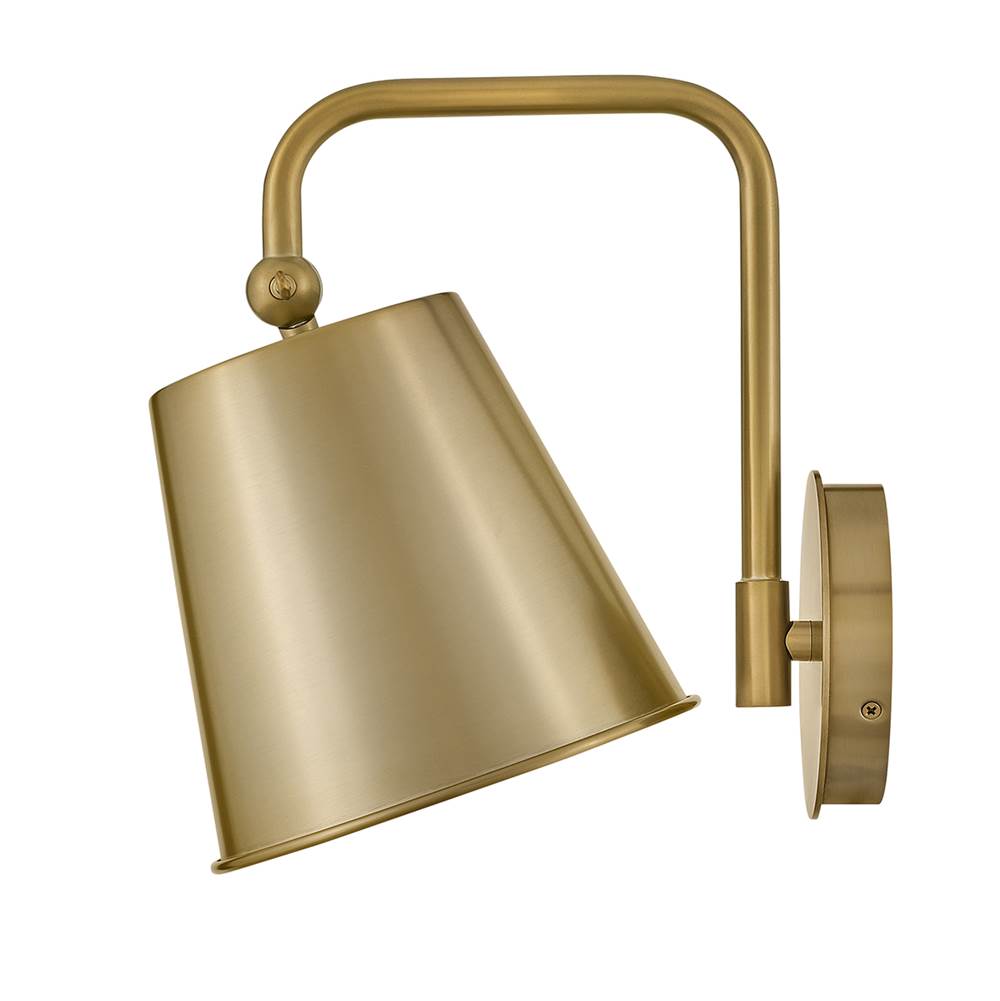 Lark 83522LCB Lacquered Brass Single Light Sconce Image 4