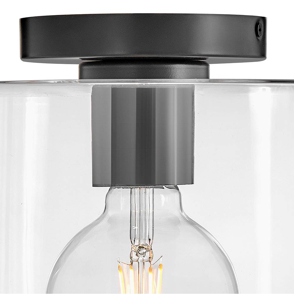 Lark 83531BK Black Small Flush Mount Image 4
