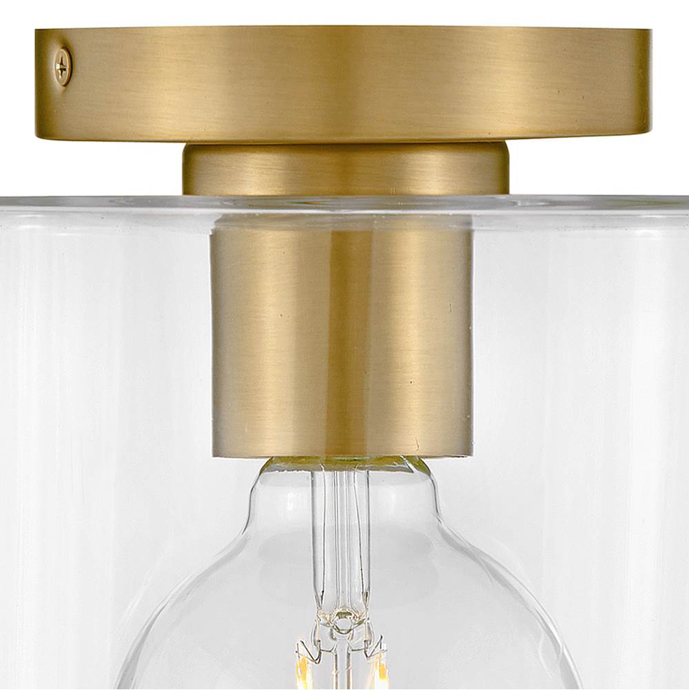Lark 83531LCB Lacquered Brass Small Flush Mount Image 4