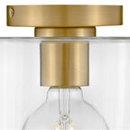 Lark 83531LCB Lacquered Brass Small Flush Mount Image 4