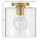 Lark 83531LCB Lacquered Brass Small Flush Mount Image 3