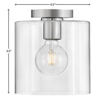 Lark 83531PN Polished Nickel Small Flush Mount Image 3