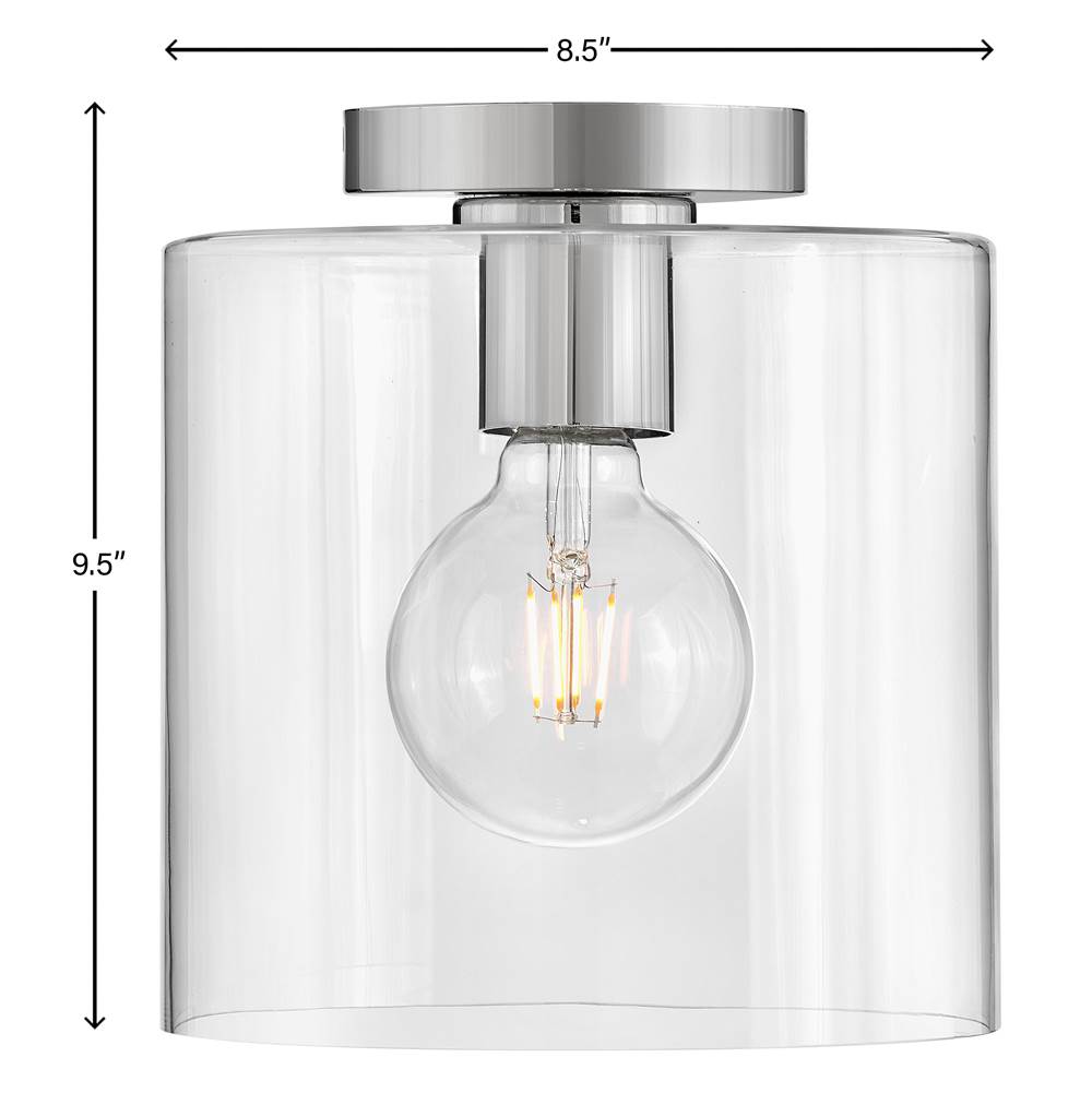 Lark 83531PN Polished Nickel Small Flush Mount Image 3