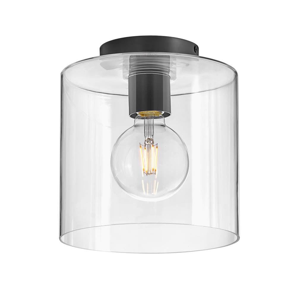 Lark 83531BK Black Small Flush Mount Image 1