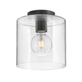 Lark 83531BK Black Small Flush Mount Image 1