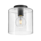 Lark 83531BK Black Small Flush Mount Image 1