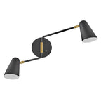 Lark 83542BK Black Two Light Sconce Image 9