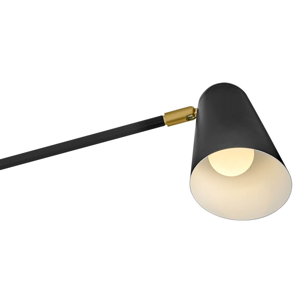 Lark 83542BK Black Two Light Sconce Image 2