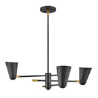 Lark 83543BK Black Three Light Convertible Mobile Single Tier Image 6