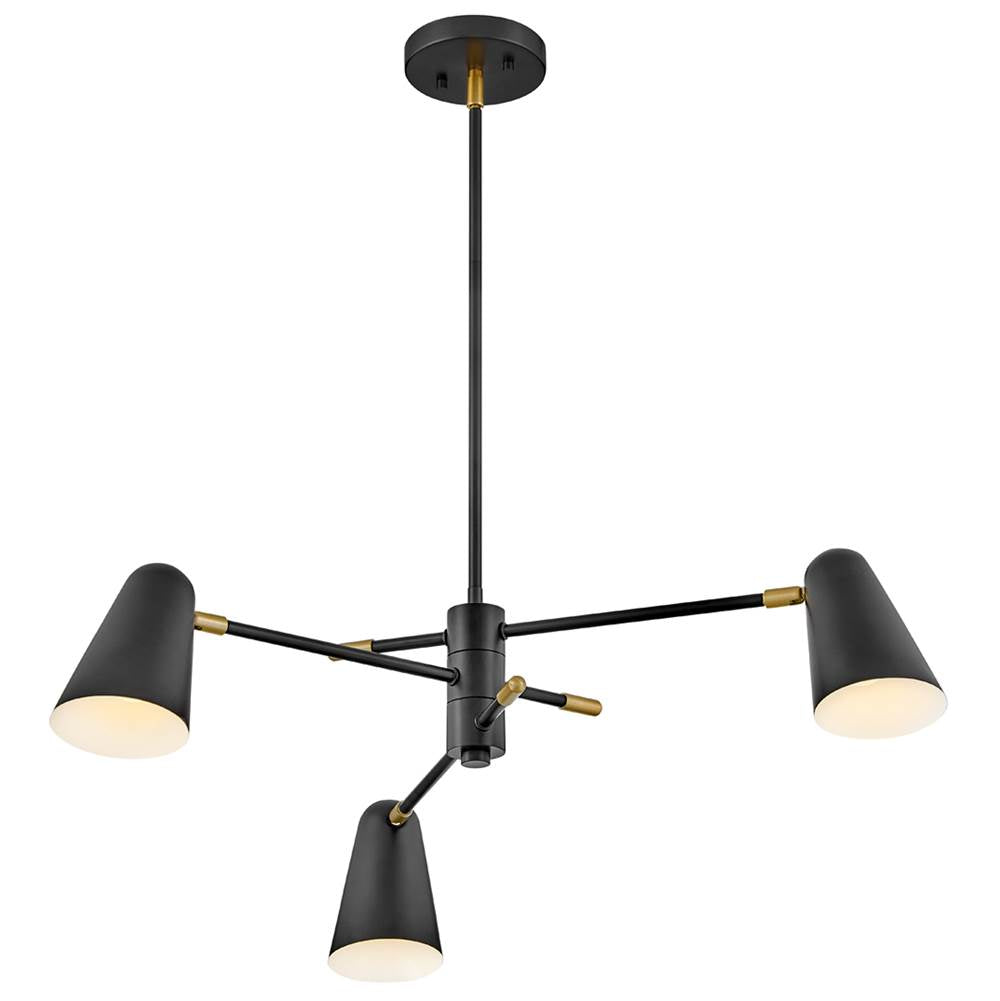 Lark 83543BK Black Three Light Convertible Mobile Single Tier Image 5