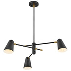 Lark 83543BK Black Three Light Convertible Mobile Single Tier Image 5