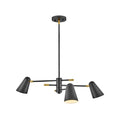 Lark 83543BK Black Three Light Convertible Mobile Single Tier Image 1