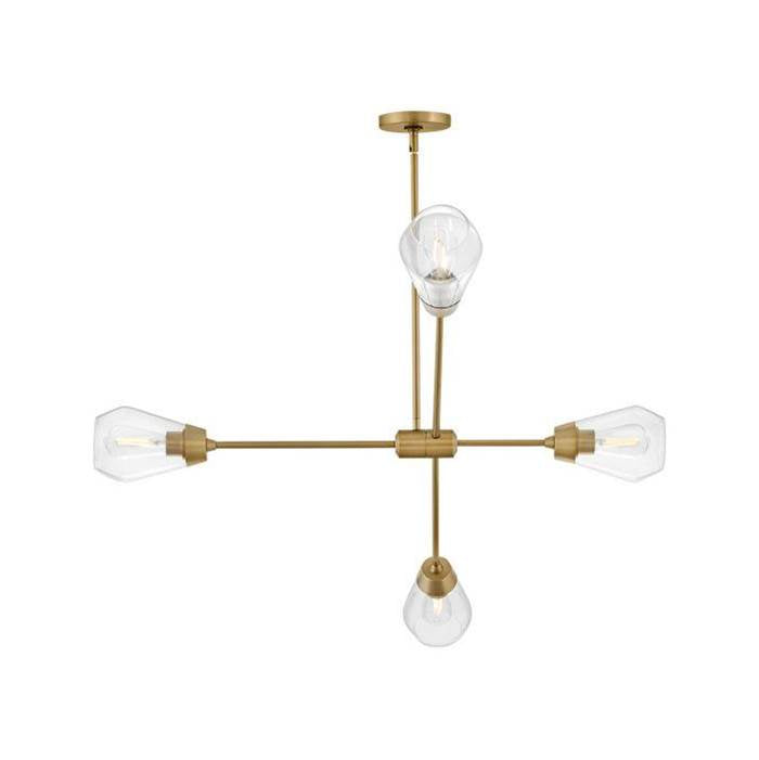 Lark 83584LCB Lacquered Brass Medium Convertible Mobile Single Tier Image 4