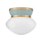 Lark 83601LCB-SF Lacquered Brass Small Flush Mount Image 2