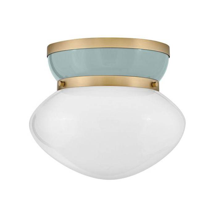 Lark 83601LCB-SF Lacquered Brass Small Flush Mount Image 2