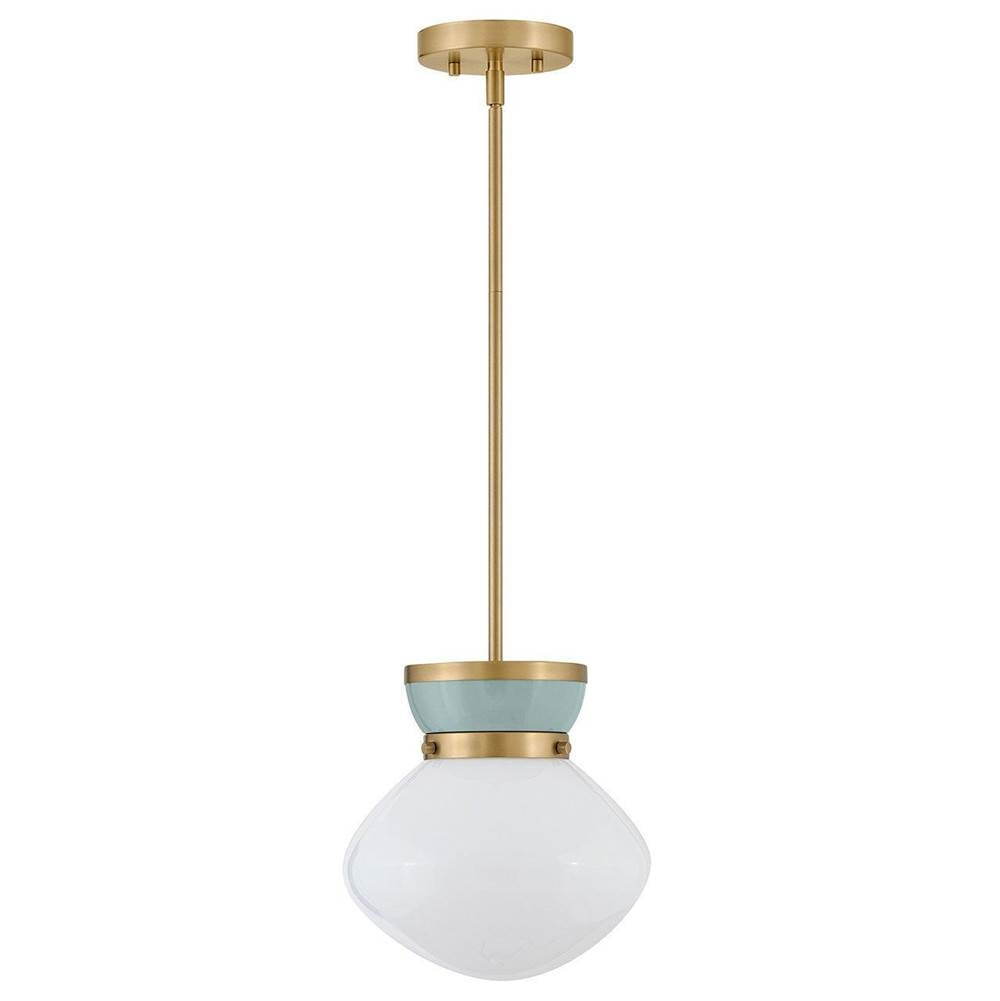 Lark 83607LCB-SF Lacquered Brass Small Pendant Image 1