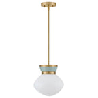 Lark 83607LCB-SF Lacquered Brass Small Pendant Image 1