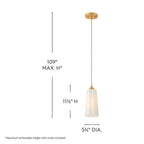 Lark 83714DA Distressed Brass Extra Small Pendant Image 2