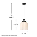 Lark 83897BK Black Small Pendant Image 2
