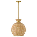Lark 84164LCB Lacquered Brass Medium Pendant Image 1