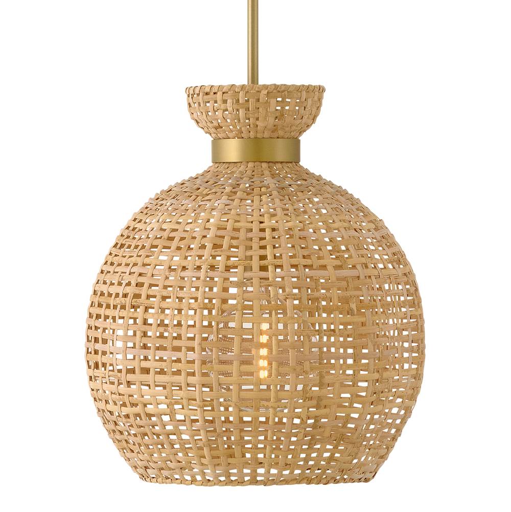 Lark 84164LCB Lacquered Brass Medium Pendant Image 7
