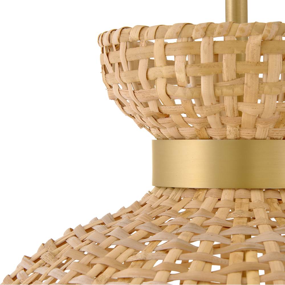 Lark 84164LCB Lacquered Brass Medium Pendant Image 5