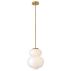 Lark 84257LCB Lacquered Brass Small Pendant Image 3