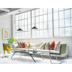 Lark 84437LCB-BK Lacquered Brass,Black Medium Pendant Image 4