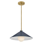 Lark 84437LCB-MV Lacquered Brass,Matte Navy Medium Pendant Image 9