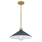 Lark 84437LCB-MV Lacquered Brass,Matte Navy Medium Pendant Image 8