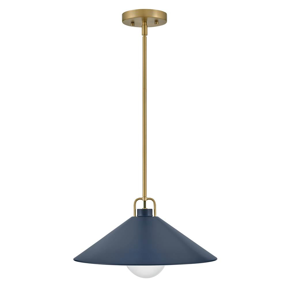 Lark 84437LCB-MV Lacquered Brass,Matte Navy Medium Pendant Image 7