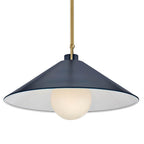 Lark 84437LCB-MV Lacquered Brass,Matte Navy Medium Pendant Image 6