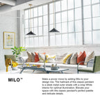 Lark 84437LCB-MV Lacquered Brass,Matte Navy Medium Pendant Image 2