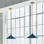 Lark 84437LCB-MV Lacquered Brass,Matte Navy Medium Pendant Image 4