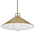 Lark 84437LCB Lacquered Brass Medium Pendant Image 4
