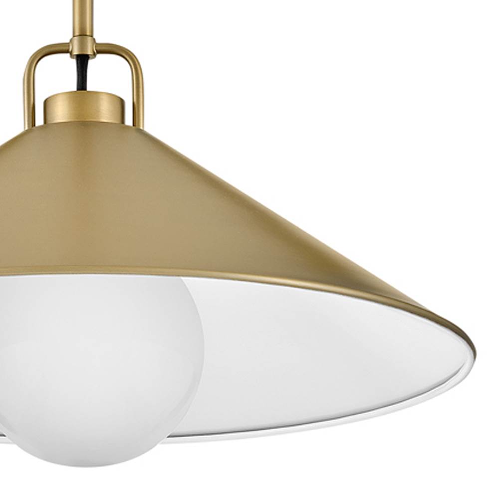 Lark 84437LCB Lacquered Brass Medium Pendant Image 3