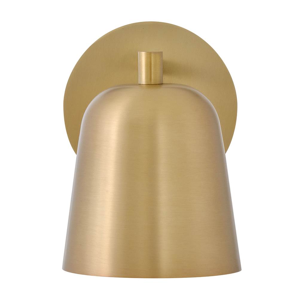 Lark 84460LCB Lacquered Brass Small Single Light Plug-in Sconce Image 3