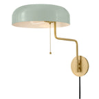 Lark 84480LCB-SF Lacquered Brass Medium Swing Arm Single Light Sconce Image 7