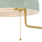 Lark 84480LCB-SF Lacquered Brass Medium Swing Arm Single Light Sconce Image 6