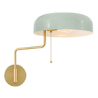 Lark 84480LCB-SF Lacquered Brass Medium Swing Arm Single Light Sconce Image 3