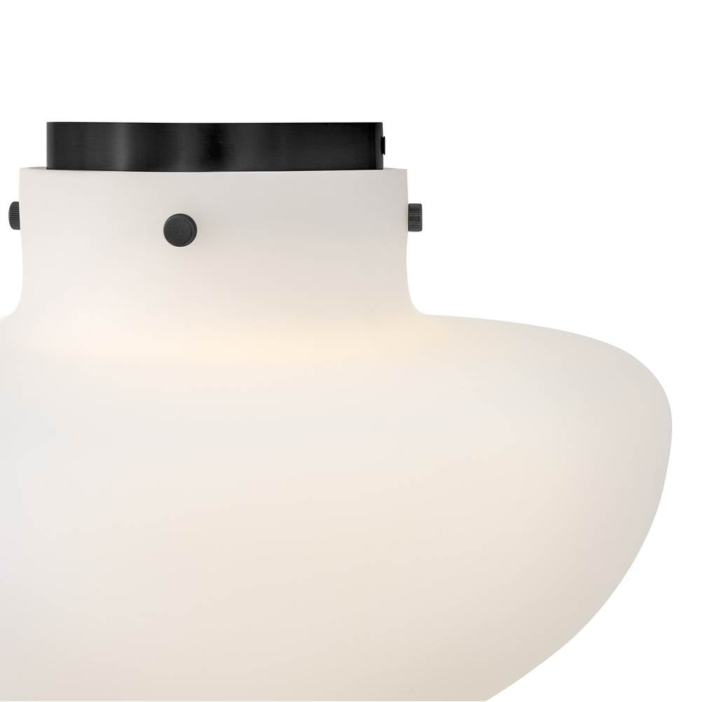 Lark 84491BK Black Medium Semi-flush Mount Image 4