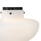 Lark 84491BK Black Medium Semi-flush Mount Image 4