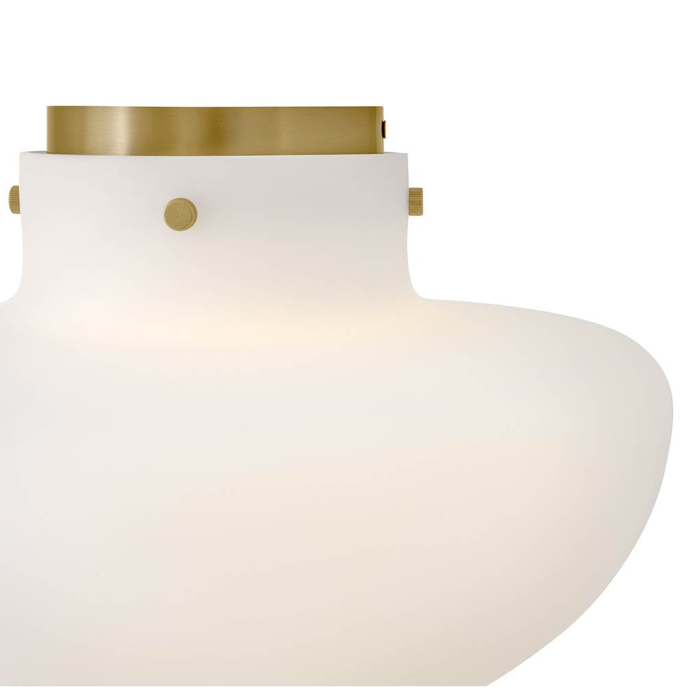 Lark 84491LCB Lacquered Brass Medium Semi-flush Mount Image 4