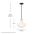 Lark 84497BK Black Medium Pendant Image 2