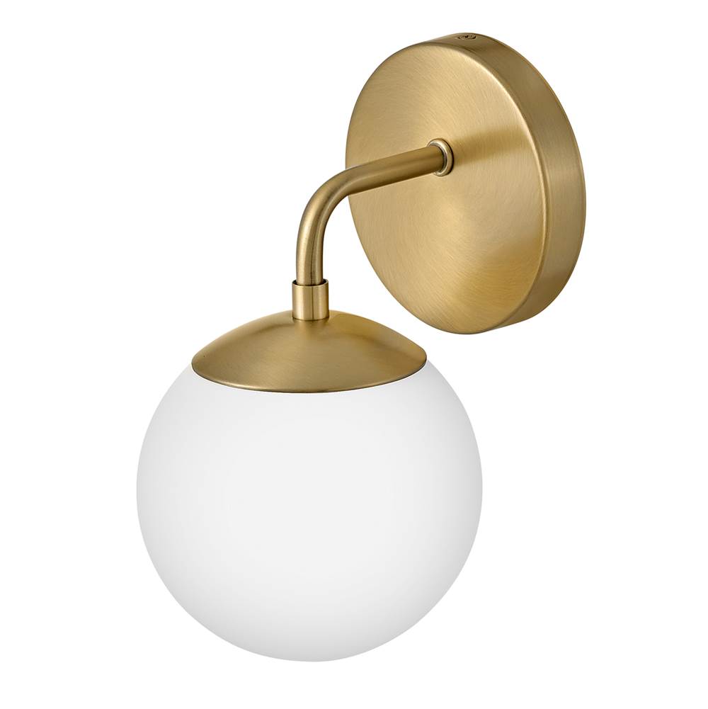 Lark 85000LCB Lacquered Brass Single Light Vanity Image 7