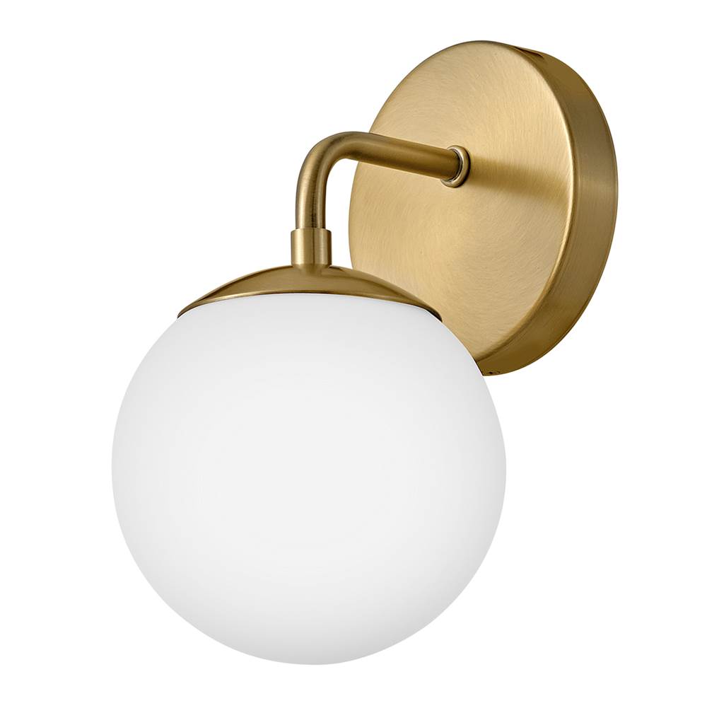 Lark 85000LCB Lacquered Brass Single Light Vanity Image 6