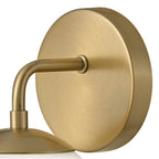Lark 85000LCB Lacquered Brass Single Light Vanity Image 5