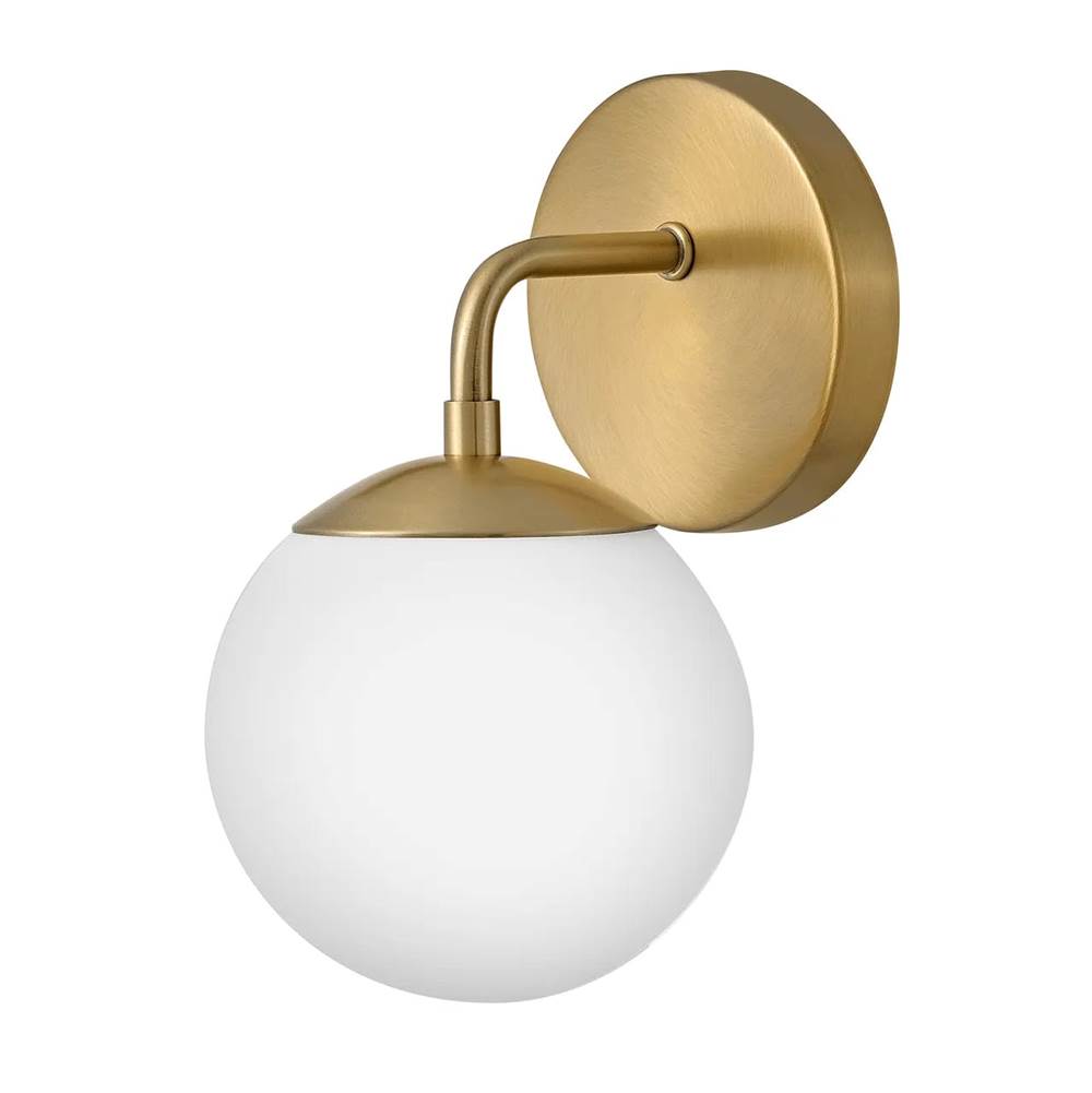 Lark 85000LCB Lacquered Brass Single Light Vanity Image 1
