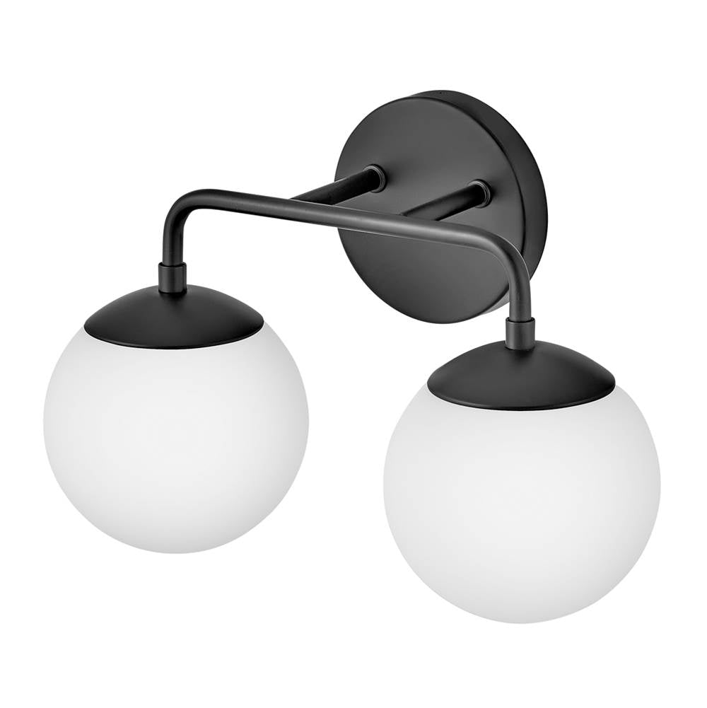 Lark 85002BK Black Two Light Vanity Image 7