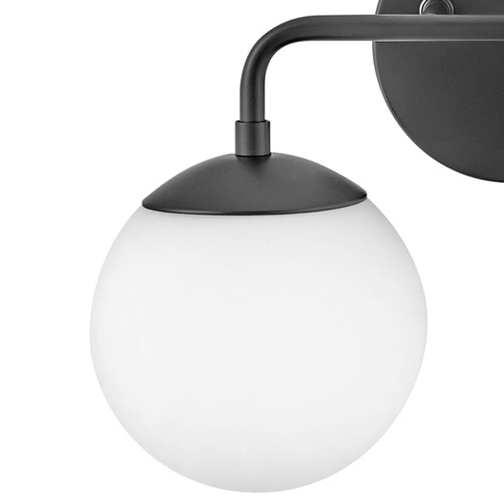 Lark 85002BK Black Two Light Vanity Image 4